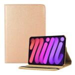 variatie iPad Mini 6 Hoes – Mini 6 Cover – Mini 6 Case – Bookcase – Hoesje – 8.3 Inch – Met Standaard – 360 Draaibaar – Roterend – Goud