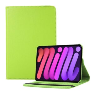 iPad Mini 6 Hoes – Mini 6 Cover – Mini 6 Case – Bookcase – Hoesje – 8.3 Inch – Met Standaard – 360 Draaibaar – Roterend – Groen