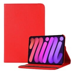 iPad Mini 7 / iPad mini 6 Hoes - Bookcase - Hoesje - 8.3 Inch - Met Standaard - 360 Draaibaar - Roterend - Rood