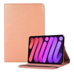 variatie iPad Mini 6 Hoes – Mini 6 Cover – Mini 6 Case – Bookcase – Hoesje – 8.3 Inch – Met Standaard – 360 Draaibaar – Roterend – Rosegoud