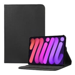 iPad Mini 7 / iPad mini 6 Hoes - Bookcase - Hoesje - 8.3 Inch - Met Standaard - 360 Draaibaar - Roterend - Zwart