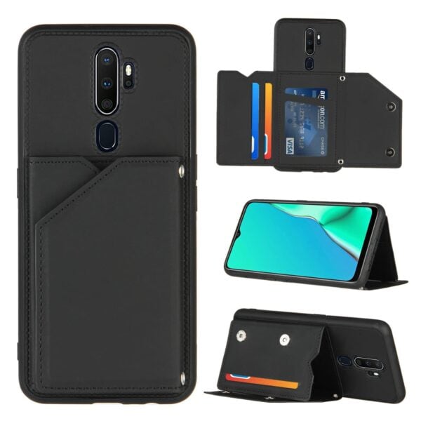 Backcover Wallet Hoesje OPPO A5 (2020) OPPO A9 (2020) - Zwart 1