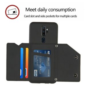Backcover Wallet Hoesje OPPO A5 (2020) OPPO A9 (2020) - Zwart 4