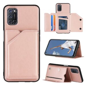 Backcover Wallet Hoesje OPPO A92 – A72 – A52 – Rosegoud