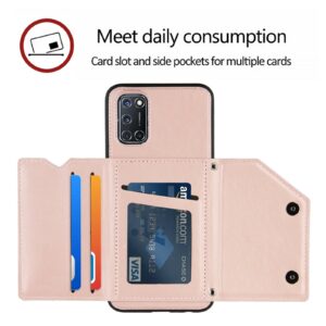 Backcover Wallet Hoesje OPPO A52 OPPO A72 OPPO A92 - Roségoud 5