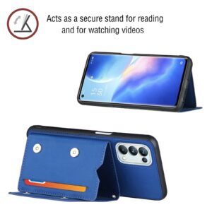 Backcover Wallet Hoesje OPPO A54 5G OPPO A74 5G - Blauw 3