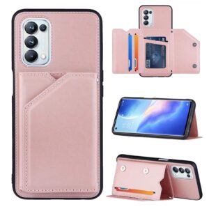Backcover Wallet Hoesje OPPO A74 5G – A54 5G – Rosegoud