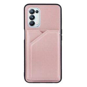 Backcover Wallet Hoesje OPPO A54 5G OPPO A74 5G - Roségoud 2