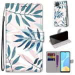 variatie Bookcase Hoesje OPPO A15 – Bladeren
