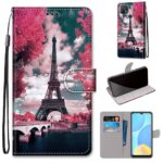 variatie Bookcase Hoesje OPPO A15 – Eiffel Toren