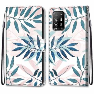 Bookcase Hoesje OPPO A94 5G - Bladeren 2