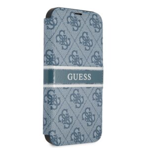 GUESS 4G Stripe Logo Bookcase iPhone 13 - Blauw 3