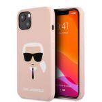 variatie Karl Lagerfeld Silicone Karl iPhone 13 Hoesje – Roze