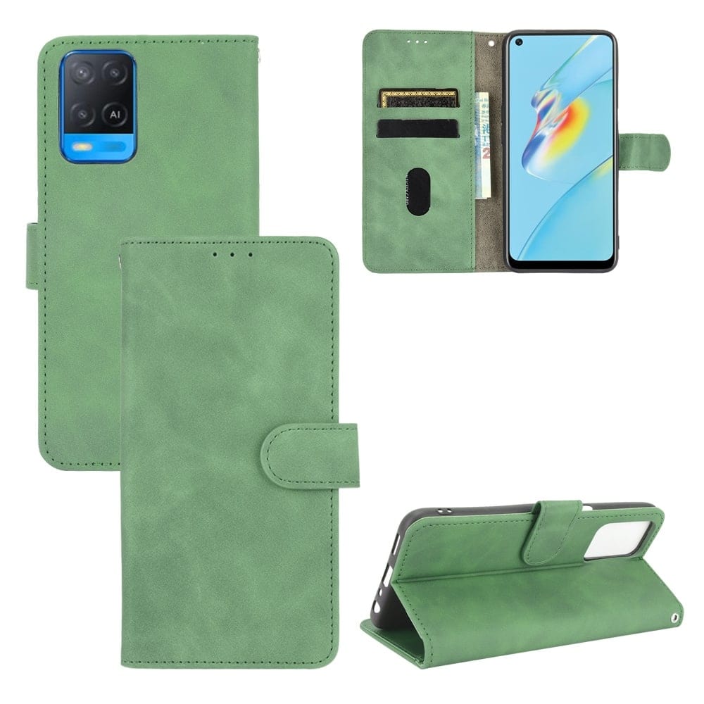 retro Bookcase Hoesje OPPO A16s - A16 - Groen
