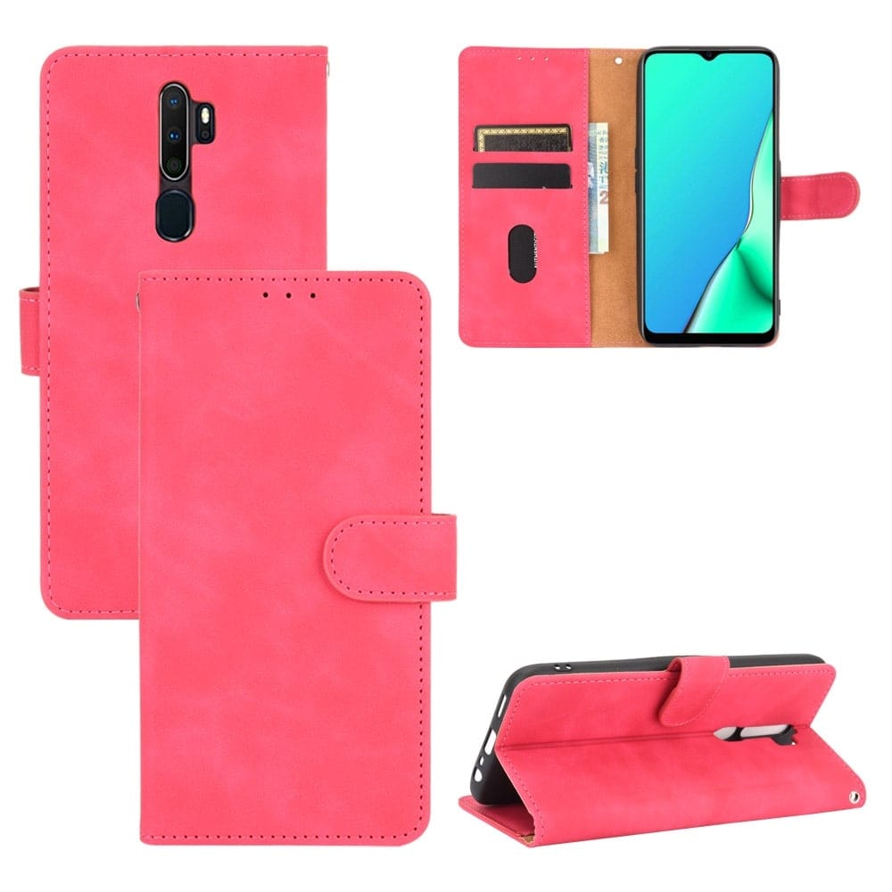 Retro Bookcase Hoesje OPPO A5 (2020) A9 (2020) - Roze 1
