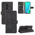 variatie retro Bookcase Hoesje OPPO A9 2020 – A5 2020 – Zwart