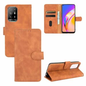 retro Bookcase Hoesje OPPO A94 5G – Bruin