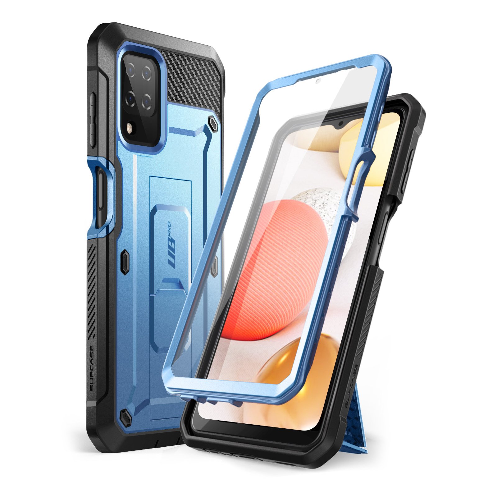 SUPCASE 360° Achterkantje Met Screen Saver Samsung A12 - Blauw 1
