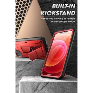 SUPCASE 360° Backcase Hoes Met Schermbescherming iPhone 13 - Rood 3