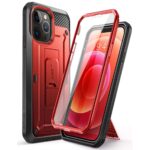 variatie Supcase 360 Backcase Hoesje met Glas iPhone 13 Pro – Rood