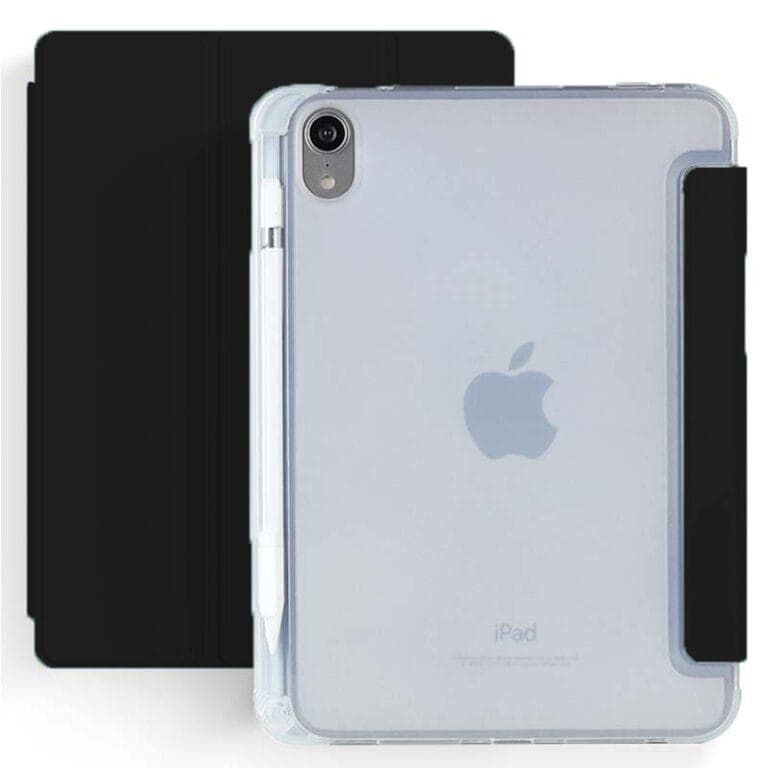 Shockproof Folio Case iPad Mini 7 / iPad mini 6 - 2024 / 2021 - Pencilhouder - Zwart