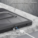 360 Full Cover Case iPad Mini 7 / iPad mini 6 - 2024 / 2021 - Penhouder - Zwart - 5