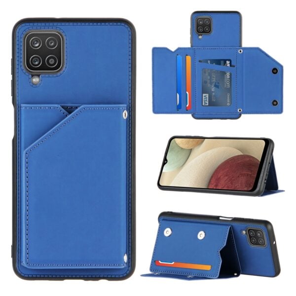 Backcover Wallet Hoesje Samsung Galaxy A12 - Blauw 1