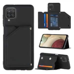 Backcover Wallet Hoesje Samsung Galaxy A12 - Zwart 1