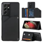 variatie Backcover Wallet Hoesje Samsung Galaxy S21 Ultra – Zwart