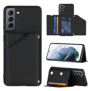 Backcover Wallet Hoesje Samsung Galaxy S21 - Zwart 1