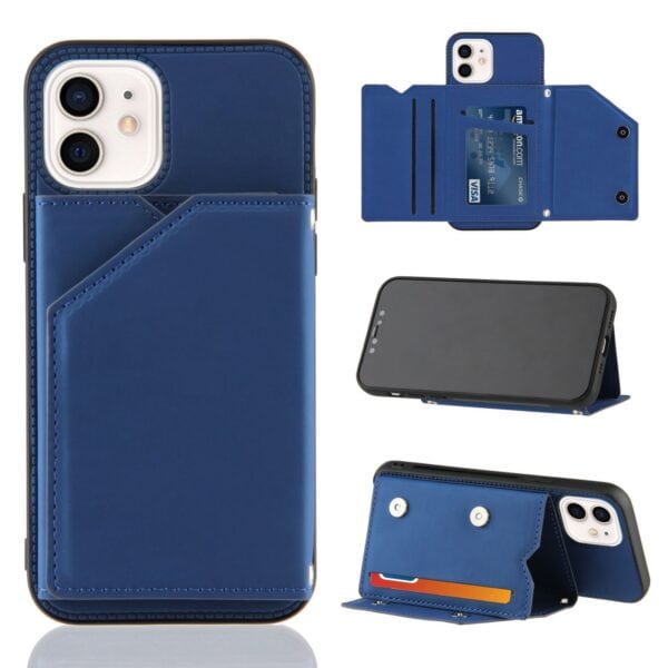 Backcover Wallet Hoesje iPhone - Blauw 1