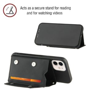 Backcover Wallet Hoesje iPhone - Zwart 3