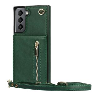 FONU Fashion Portemonnee Hoesje Met Koord Samsung S21 - Groen 2