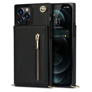 FONU Fashion Portemonnee Hoesje Met Koord iPhone 12 Pro Max - Zwart 2