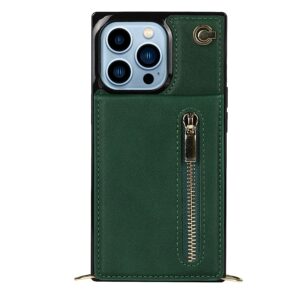 FONU Fashion Portemonnee Hoesje Met Koord iPhone 13 Pro - Groen 2