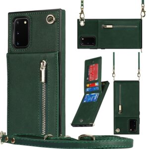Fashion Wallet Hoesje met Koord Samsung S20 FE – Groen
