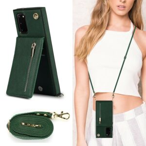 FONU Fashion Wallet Hoesje Met Koord Samsung Galaxy S20 FE (Fan-Edition) - Groen 3