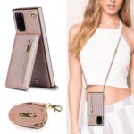 Solidenz Fashion Wallet Hoesje met Koord Samsung Galaxy S20 FE – Rosegoud - 4