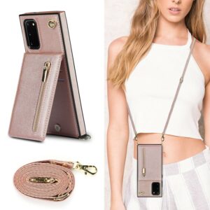 FONU Fashion Wallet Hoesje Met Koord Samsung Galaxy S20 FE (Fan-Edition) - Roségoud 3