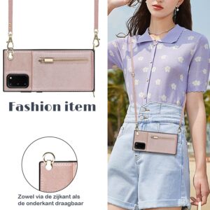 FONU Fashion Wallet Hoesje Met Koord Samsung Galaxy S20 FE (Fan-Edition) - Roségoud 4