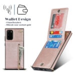 Solidenz Fashion Wallet Hoesje met Koord Samsung Galaxy S20 FE – Rosegoud - 5
