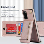 Solidenz Fashion Wallet Hoesje met Koord Samsung Galaxy S20 FE – Rosegoud - 7