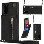 variatie Fashion Wallet Hoesje met Koord Samsung S20 FE – Zwart