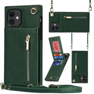 FONU Fashion Wallet Hoesje Met Koord iPhone - Groen 1