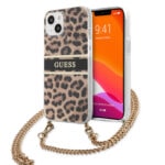 variatie Guess Luipaard Backcover Hoesje met Koord iPhone 13 Mini