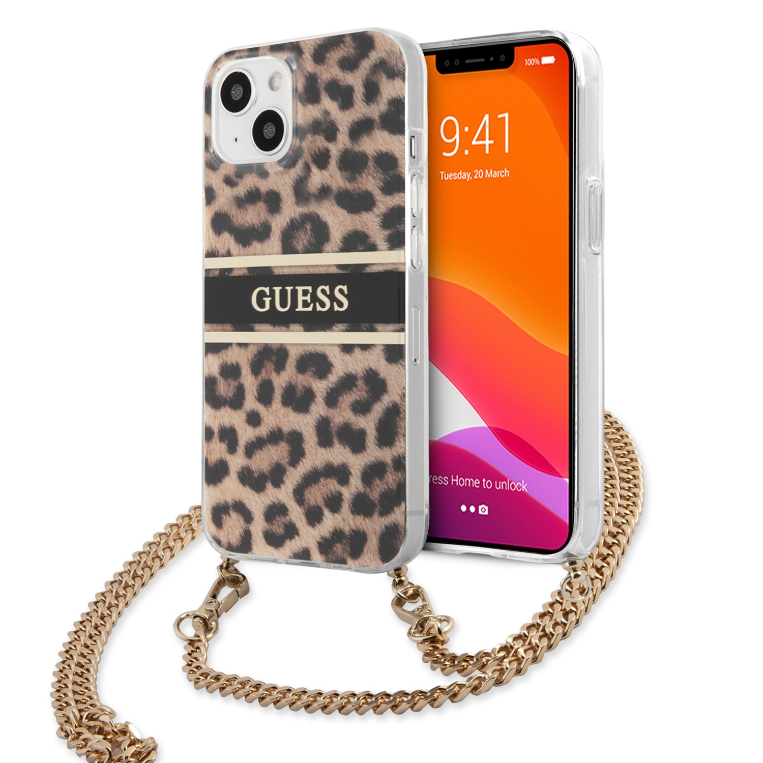 Guess Backcover Hoesje met Koord iPhone Mini