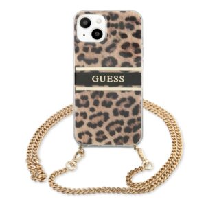 GUESS Luipaard Backcover Hoesje Met Koord iPhone 13 3