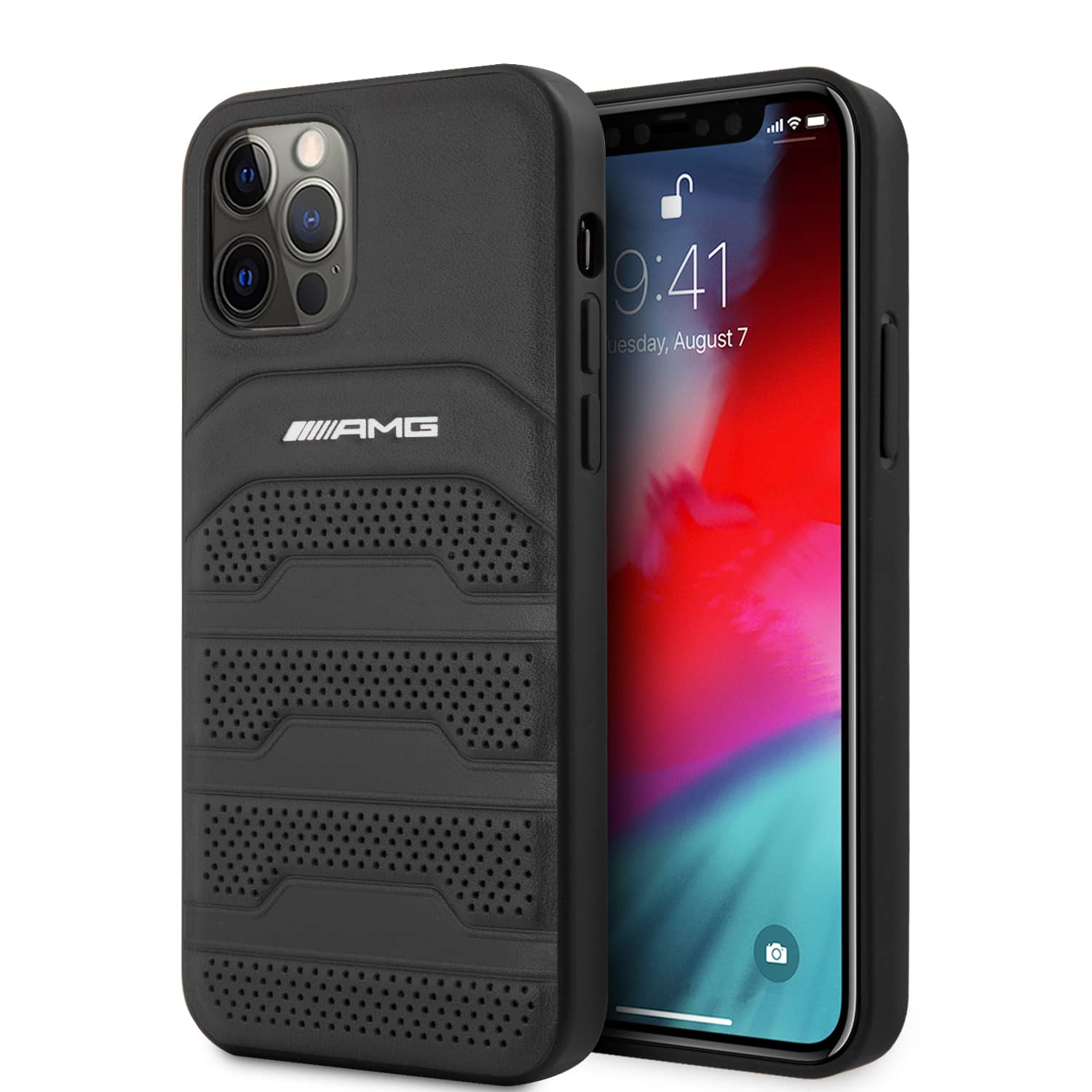 Mercedes Leather Debossed Backcover Hoesje iPhone 12 Pro - 12