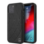 Mercedes Leather Perforated Backcover Hoesje iPhone 12 Pro Max