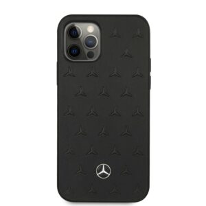 MERCEDES-BENZ Leather Stars Backcover Hoesje iPhone 12 Pro Max 3